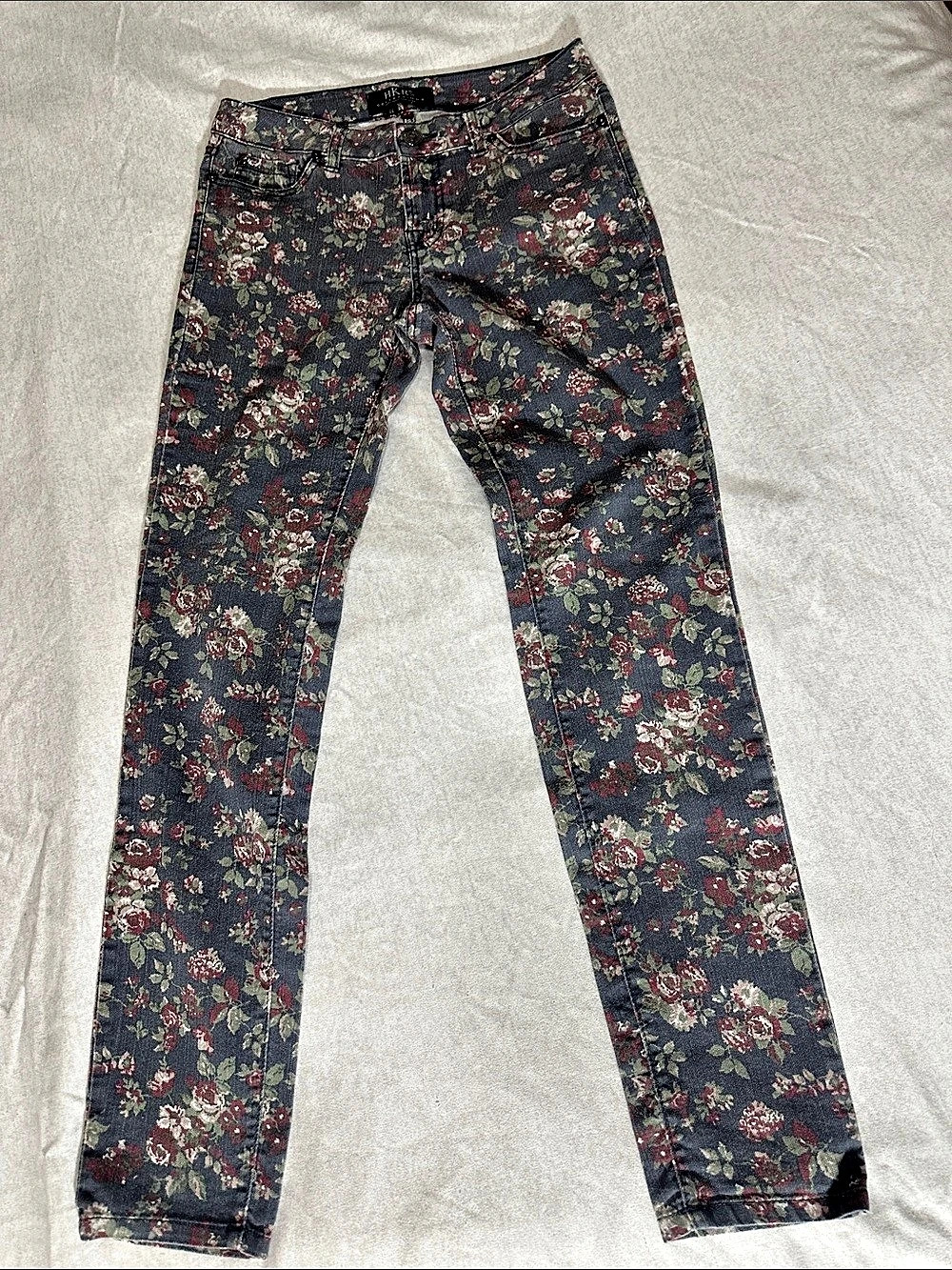HKR Collections Floral Skinny Jeans Size 27